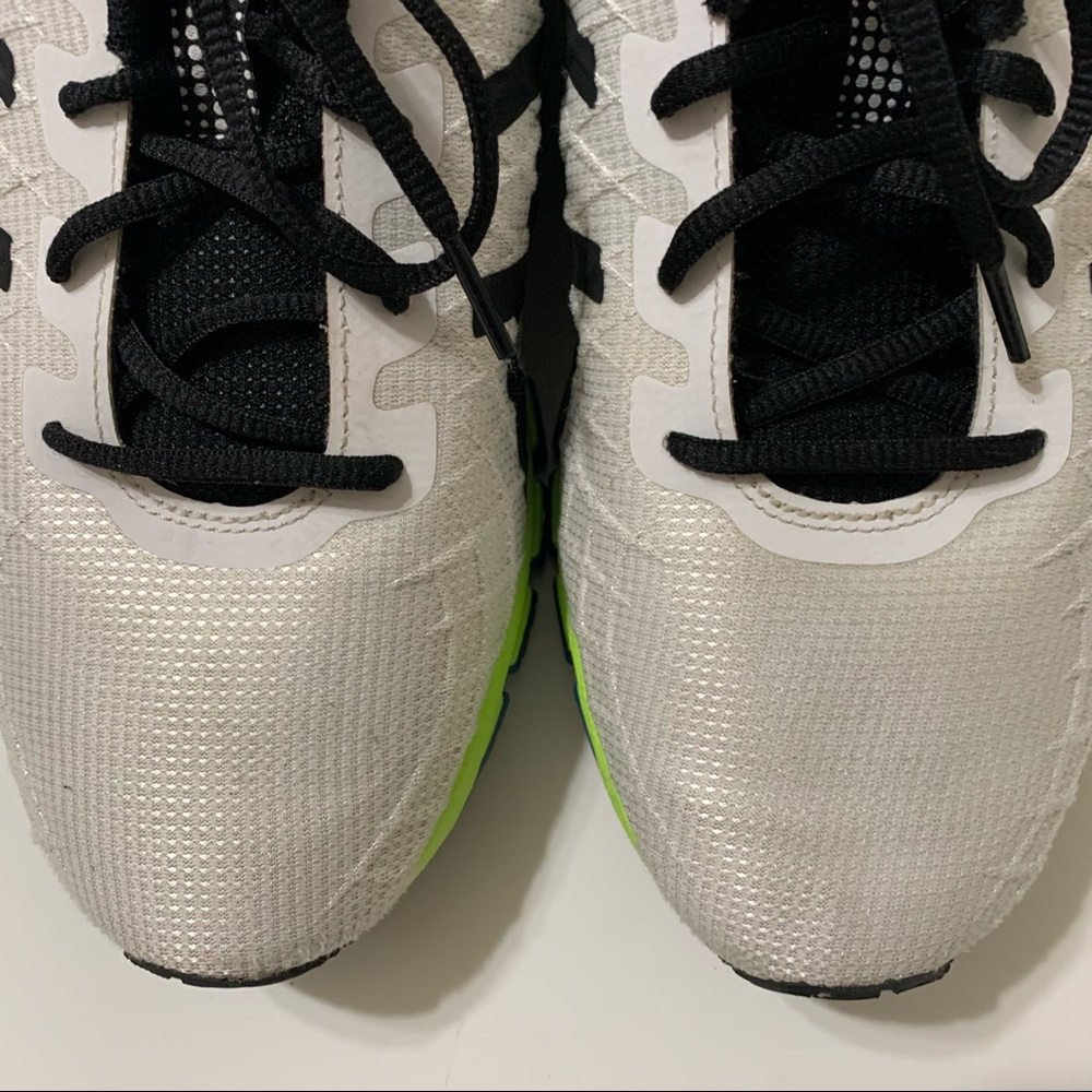 Asics Mens Gel Quantum 180 4 Shoes Size 12 White Safety-Yellow 1021A104-104 - Picture 9 of 11
